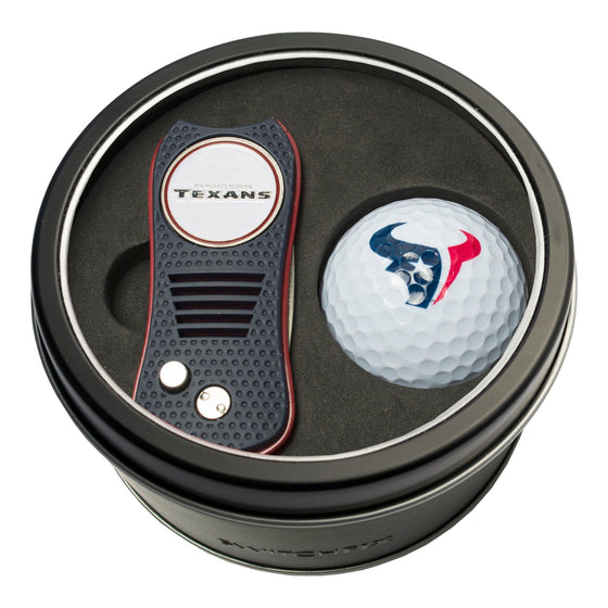 Houston Texans Tin Set - Switchfix, Golf Ball - 757 Sports Collectibles