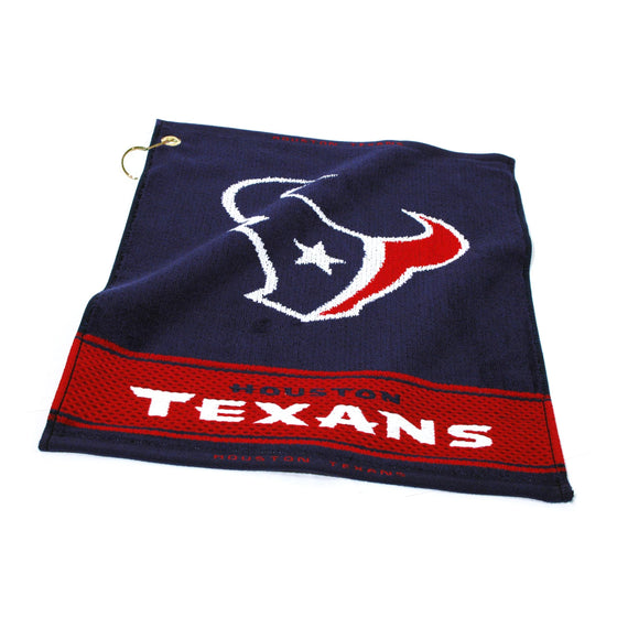 Houston Texans Jacquard Woven Golf Towel - 757 Sports Collectibles