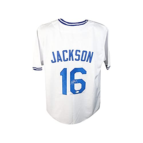 Bo Jackson Autographed Kansas City Custom White Baseball Jersey - BAS COA - 757 Sports Collectibles