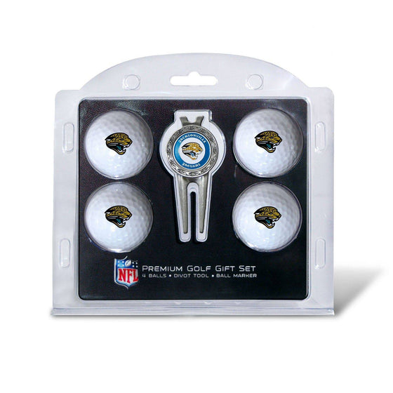 Jacksonville Jaguars 4 Golf Ball And Divot Tool Set - 757 Sports Collectibles