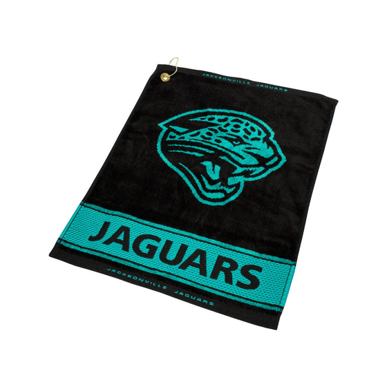 Jacksonville Jaguars Jacquard Woven Golf Towel - 757 Sports Collectibles