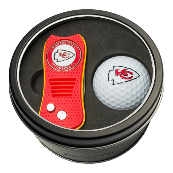 Kansas City Chiefs Tin Set - Switchfix, Golf Ball - 757 Sports Collectibles