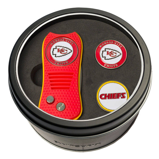 Kansas City Chiefs Tin Set - Switchfix, 2 Markers - 757 Sports Collectibles