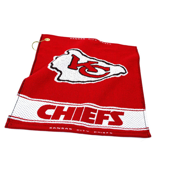 Kansas City Chiefs Jacquard Woven Golf Towel - 757 Sports Collectibles