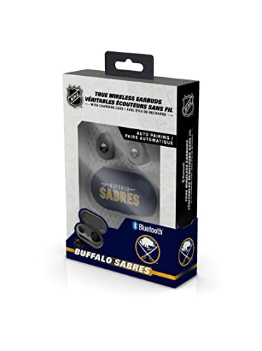 NHL Buffalo Sabres True Wireless Earbuds, Team Color - 757 Sports Collectibles
