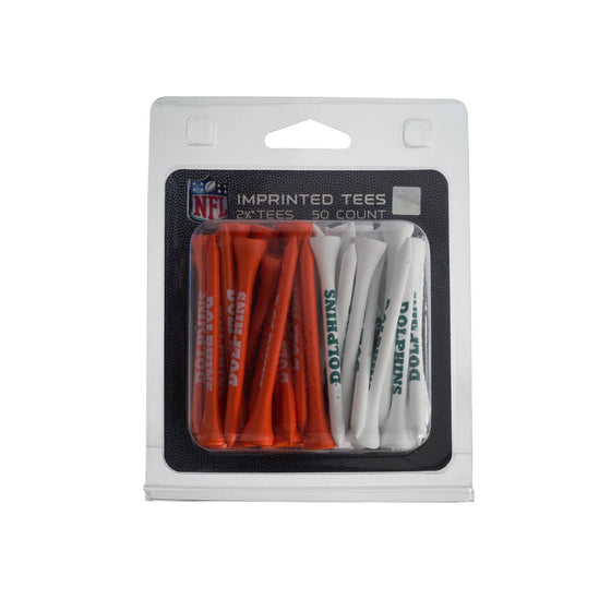 Miami Dolphins Pack Of 50 Golf Tees - 757 Sports Collectibles