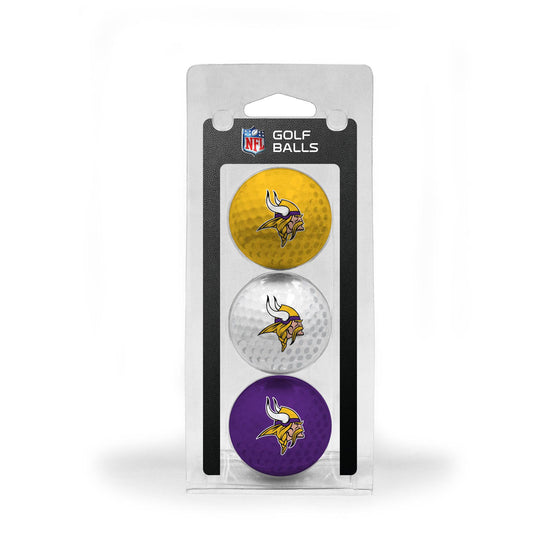 Minnesota Vikings 3 Golf Ball Pack - 757 Sports Collectibles