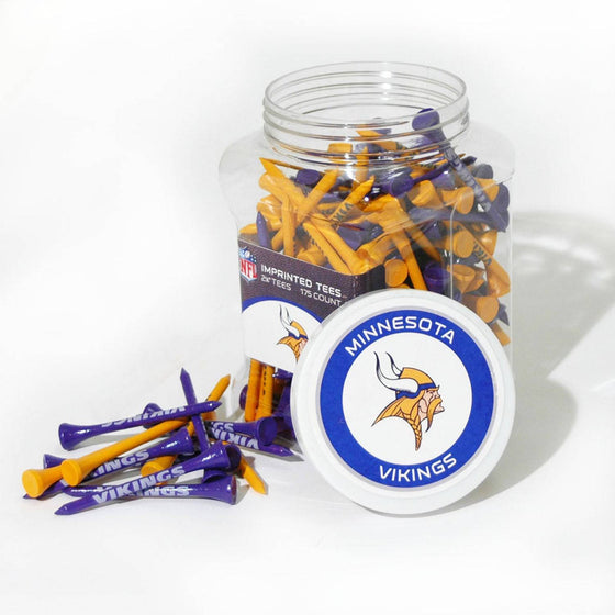 Minnesota Vikings Jar Of 175 Golf Tees - 757 Sports Collectibles