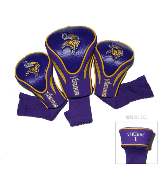 Minnesota Vikings 3 Pack Contour Head Covers - 757 Sports Collectibles