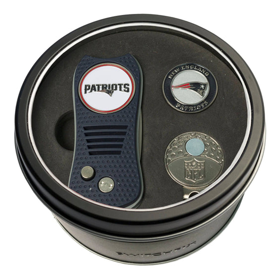 New England Patriots Tin Set - Switchfix, Cap Clip, Marker - 757 Sports Collectibles