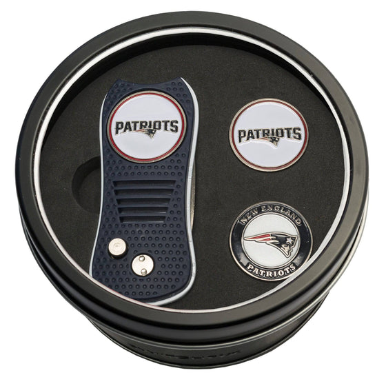 New England Patriots Tin Set - Switchfix, 2 Markers - 757 Sports Collectibles