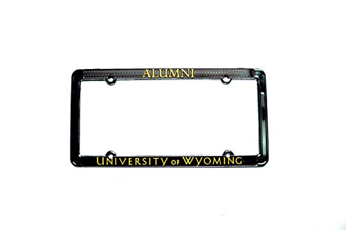 Univeristy of Wyoming Chrome Metal Alumni License Plate Frame - 757 Sports Collectibles