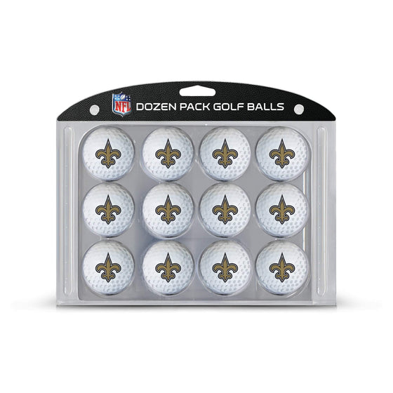 New Orleans Saints Golf Balls, 12 Pack - 757 Sports Collectibles