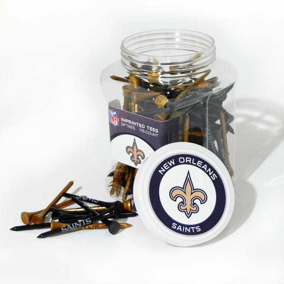 New Orleans Saints Jar Of 175 Golf Tees - 757 Sports Collectibles