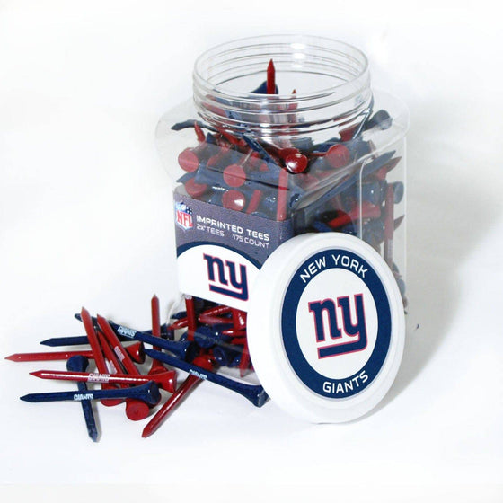 New York Giants Jar Of 175 Golf Tees - 757 Sports Collectibles