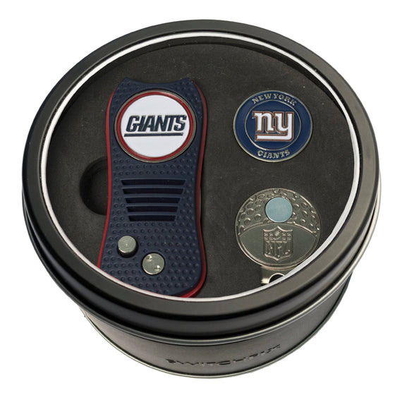 New York Giants Tin Set - Switchfix, Cap Clip, Marker - 757 Sports Collectibles