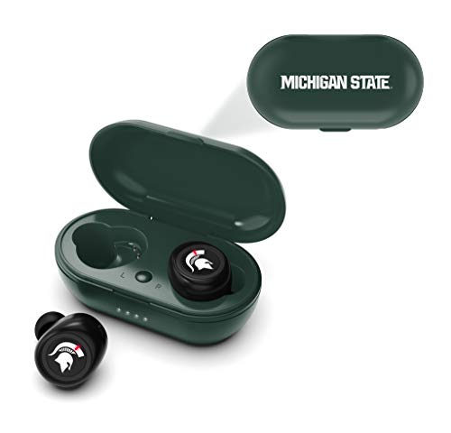 NCAA Michigan State Spartans True Wireless Earbuds, Team Color - 757 Sports Collectibles