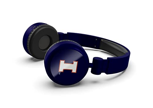 SOAR NCAA Bluetooth On-Ear Headphones, Illinois Fighting Illini - 757 Sports Collectibles