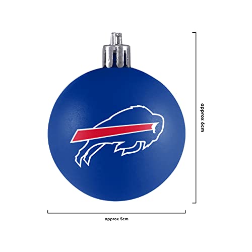 NFL Buffalo Bills 12 Pack Ball Hanging Tree Holiday Ornament Set12 Pack Ball Hanging Tree Holiday Ornament Set, Team Color, One Size - 757 Sports Collectibles