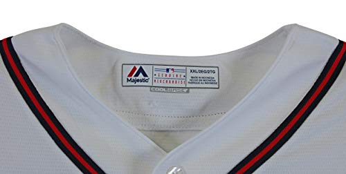 Braves Deion Sanders Authentic Signed White Majestic Coolbase Jersey BAS Witness - 757 Sports Collectibles