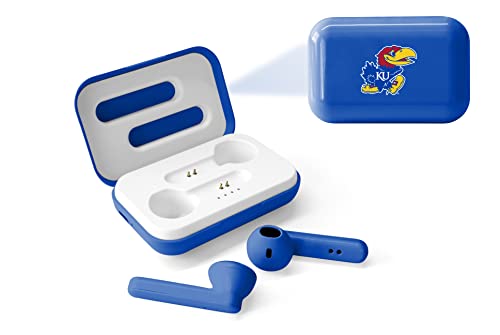 SOAR NCAA True Wireless Earbuds V.4, Kansas Jayhawks - 757 Sports Collectibles