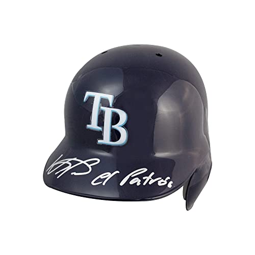 Wander Franco El Patron Autographed Tampa Bay Authentic Baseball Helmet - BAS - 757 Sports Collectibles