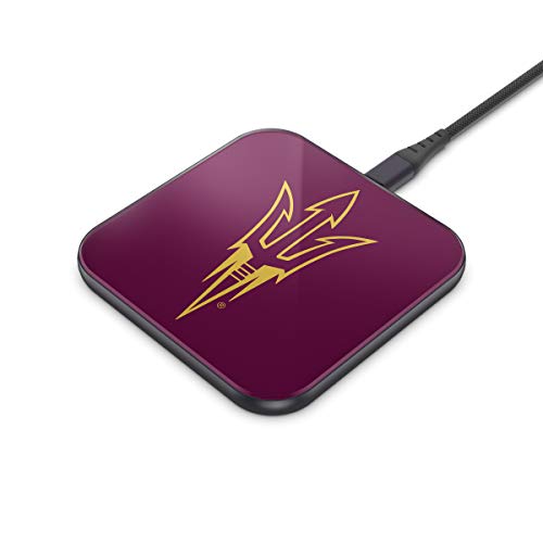 NCAA Arizona State Sun Devils Wireless Charging Pad, White - 757 Sports Collectibles