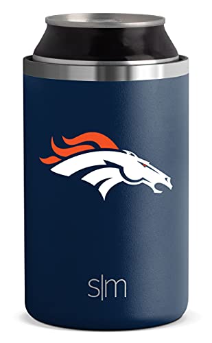 Simple Modern NFL Denver Broncos Insulated Ranger Can Cooler, for Standard Cans - Beer, Soda, Sparkling Water and More - 757 Sports Collectibles