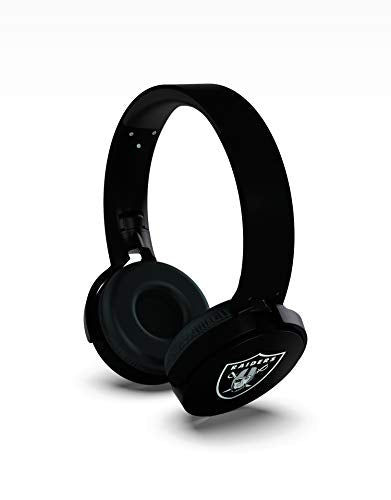 NFL Oakland Raiders Wireless Bluetooth Headphones, Team Color - 757 Sports Collectibles