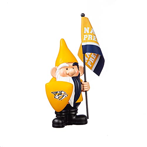 Team Sports America Nashville Predators, Flag Holder Gnome - 757 Sports Collectibles