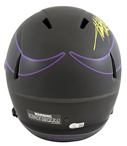 Vikings Adrian Peterson"All Day" Signed Eclipse Full Size Speed Rep Helmet BAS - 757 Sports Collectibles