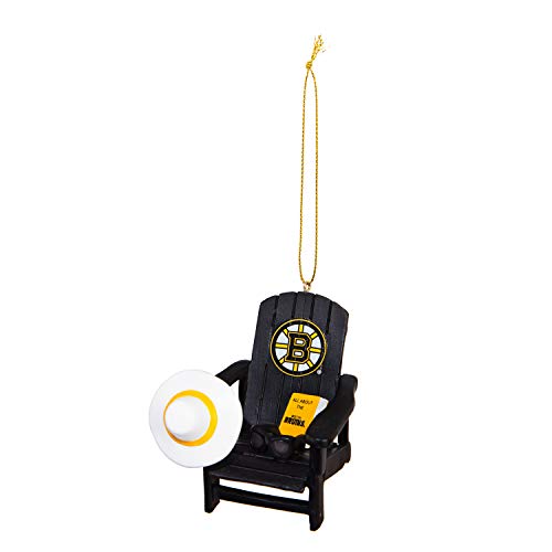 Team Sports America NHL Boston Bruins Stunning Beach Adirondack Chair Christmas Ornament - 3" Long x 3" Wide x 3" High - 757 Sports Collectibles