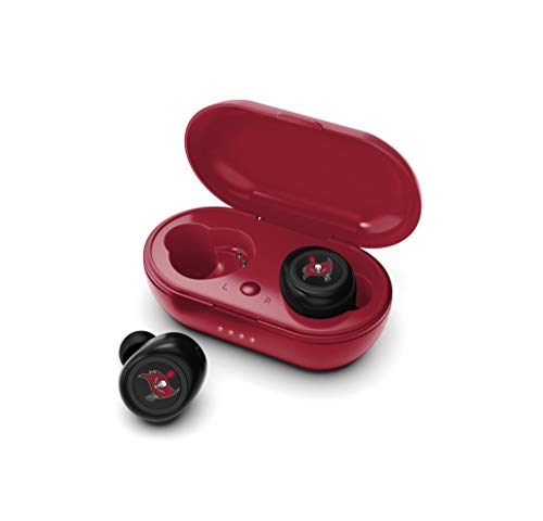 NFL Tampa Bay Buccaneers True Wireless Earbuds, Team Color - 757 Sports Collectibles