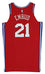 76ers Joel Embiid March 8, 2018 Game Used Red Road Nike Jersey NBA LOA - 757 Sports Collectibles