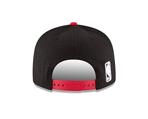 New Era NBA Chicago Bulls Adult Men NBA 9Fifty 2Tone Snapback Cap,OSFA,Black - 757 Sports Collectibles