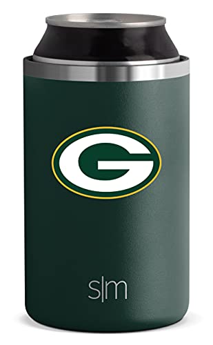 Simple Modern NFL Green Bay Packers Insulated Ranger Can Cooler, for Standard Cans - Beer, Soda, Sparkling Water and More - 757 Sports Collectibles