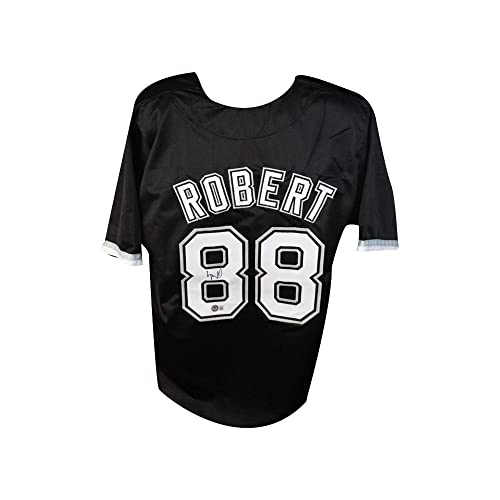 Luis Robert Autographed Chicago Custom Black Baseball Jersey - BAS - 757 Sports Collectibles