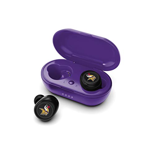 NFL Minnesota Vikings True Wireless Earbuds, Team Color - 757 Sports Collectibles