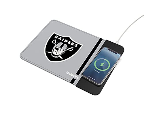 SOAR NFL Wireless Charging Mouse Pad, Las Vegas Raiders - 757 Sports Collectibles