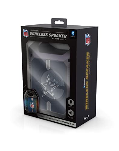 NFL Dallas Cowboys ShockBox XL Wireless Bluetooth Speaker, Team Color - 757 Sports Collectibles