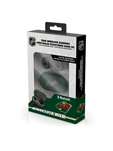 NHL Minnesota Wild True Wireless Earbuds, Team Color - 757 Sports Collectibles