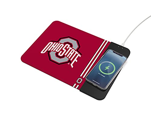 SOAR NCAA Wireless Charging Mouse Pad, Ohio State Buckeyes - 757 Sports Collectibles