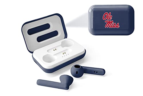 SOAR NCAA True Wireless Earbuds V.4, Ole Miss Rebels - 757 Sports Collectibles
