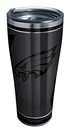 Tervis Triple Walled NFL Philadelphia Eagles Insulated Tumbler Cup Keeps Drinks Cold & Hot, 30oz - Stainless Steel, Blackout - 757 Sports Collectibles