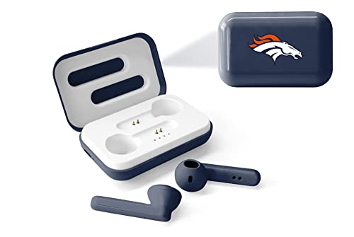 SOAR NFL True Wireless Earbuds V.4, Denver Broncos - 757 Sports Collectibles