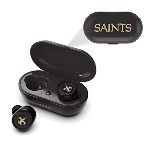 NFL New Orleans Saints True Wireless Earbuds, Team Color - 757 Sports Collectibles