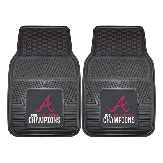 MLB - Atlanta Braves 2021 World Series Champions Vinyl Car Mat Set - 757 Sports Collectibles