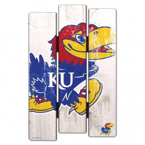 Kansas Jayhawks Wood Fence Sign (CDG) - 757 Sports Collectibles