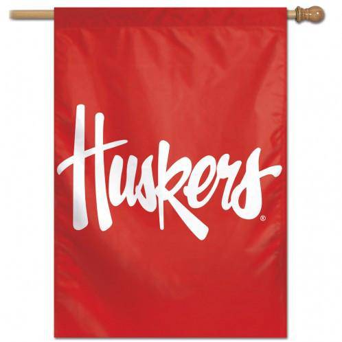 Nebraska Cornhuskers Banner 28x40 Vertical Logo Design (CDG) - 757 Sports Collectibles