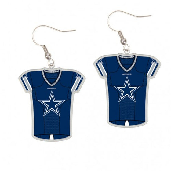 Dallas Cowboys Earrings Jersey Style - Special Order